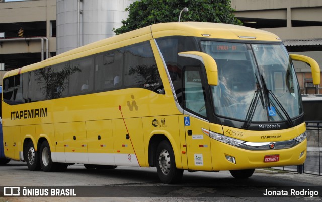 Viação Itapemirim 60599 na cidade de Rio de Janeiro, Rio de Janeiro, Brasil, por Jonata Rodrigo. Número da foto: #12920254.