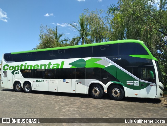 Viação Continental de Transportes 1003 na cidade de Patos de Minas, Minas Gerais, Brasil, por Luis Guilherme Costa. Número da foto: #12919329.