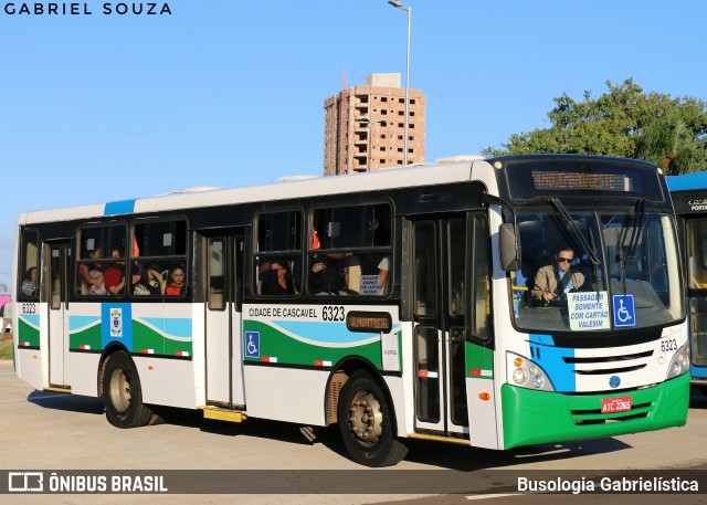 Viação Capital do Oeste 6323 na cidade de Cascavel, Paraná, Brasil, por Busologia Gabrielística. Número da foto: #12920003.
