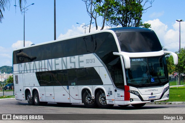 Auto Viação Catarinense 321313 na cidade de Florianópolis, Santa Catarina, Brasil, por Diego Lip. Número da foto: #12918679.