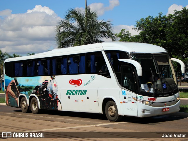 Eucatur - Empresa União Cascavel de Transportes e Turismo 4723 na cidade de Campo Grande, Mato Grosso do Sul, Brasil, por João Victor. Número da foto: #12919456.