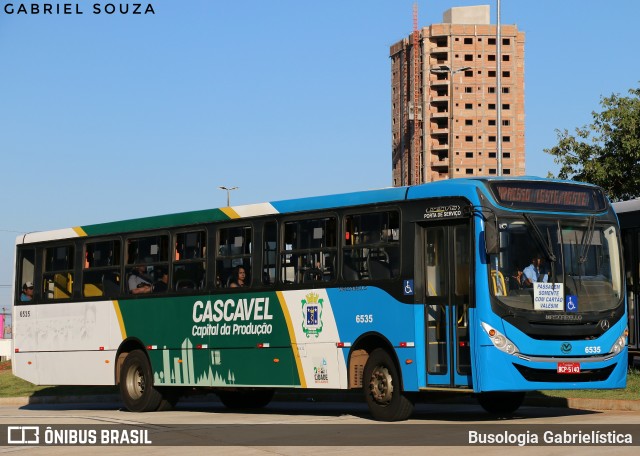 Viação Capital do Oeste 6535 na cidade de Cascavel, Paraná, Brasil, por Busologia Gabrielística. Número da foto: #12919681.