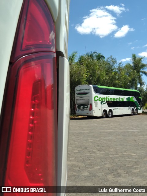 Viação Continental de Transportes 1003 na cidade de Patos de Minas, Minas Gerais, Brasil, por Luis Guilherme Costa. Número da foto: #12919378.
