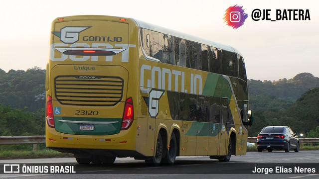 Empresa Gontijo de Transportes 23120 na cidade de Ribeirão das Neves, Minas Gerais, Brasil, por Jorge Elias Neres. Número da foto: #12919158.