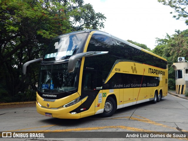 Viação Nova Itapemirim 40156 na cidade de São Paulo, São Paulo, Brasil, por André Luiz Gomes de Souza. Número da foto: #12919733.