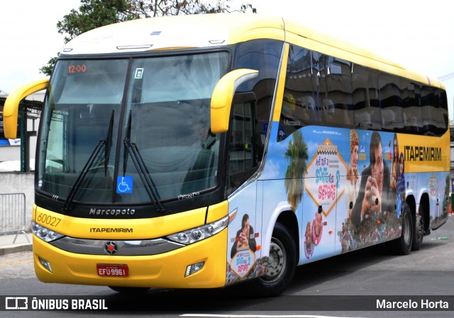 Viação Itapemirim 60027 na cidade de Rio de Janeiro, Rio de Janeiro, Brasil, por Marcelo Horta. Número da foto: #12919155.