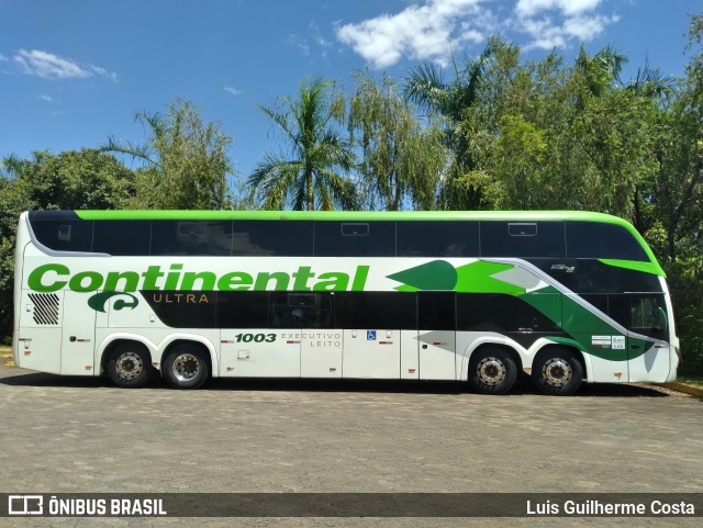 Viação Continental de Transportes 1003 na cidade de Patos de Minas, Minas Gerais, Brasil, por Luis Guilherme Costa. Número da foto: #12919339.