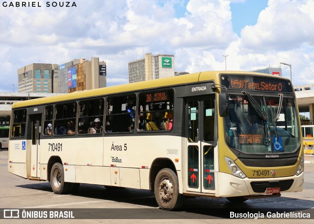 BsBus Mobilidade 710491 na cidade de Brasília, Distrito Federal, Brasil, por Busologia Gabrielística. Número da foto: #12919530.