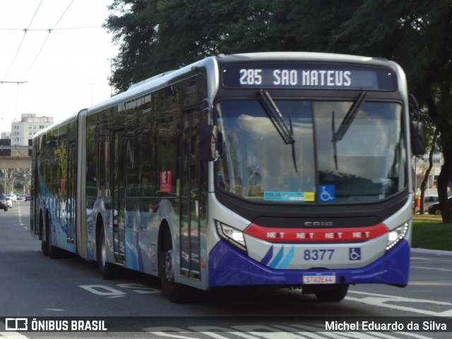 Next Mobilidade - ABC Sistema de Transporte 8377 na cidade de São Bernardo do Campo, São Paulo, Brasil, por Michel Eduardo da Silva. Número da foto: #12857054.