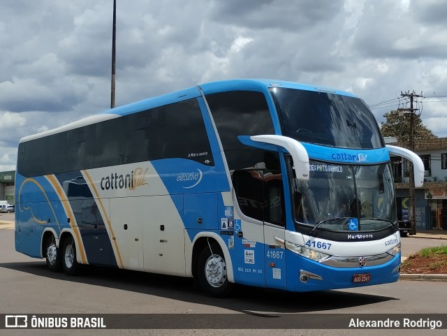 Cattani Sul Transportes e Turismo 41667 na cidade de Cascavel, Paraná, Brasil, por Alexandre Rodrigo. Número da foto: #12854728.