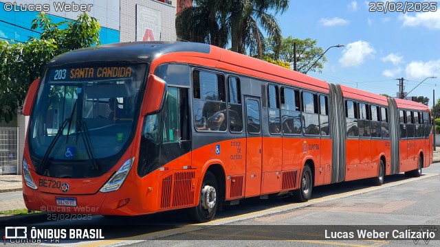 Transporte Coletivo Glória BE720 na cidade de Curitiba, Paraná, Brasil, por Lucas Weber Calizario. Número da foto: #12856914.