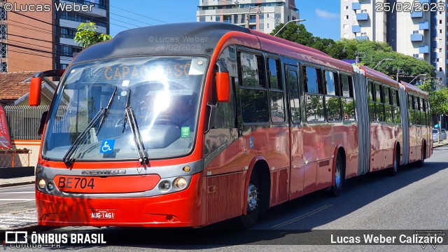 Transporte Coletivo Glória BE704 na cidade de Curitiba, Paraná, Brasil, por Lucas Weber Calizario. Número da foto: #12855188.