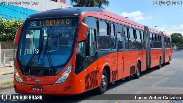 Transporte Coletivo Glória BE719 na cidade de Curitiba, Paraná, Brasil, por Lucas Weber Calizario. Número da foto: #12856911.
