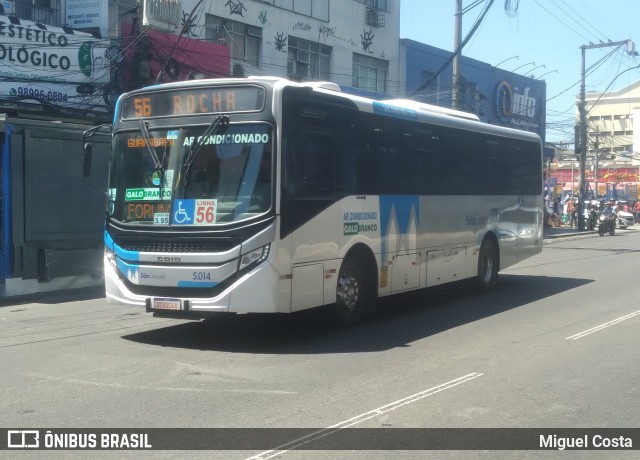 Viação Galo Branco 5.014 na cidade de São Gonçalo, Rio de Janeiro, Brasil, por Miguel Costa. Número da foto: #12854653.