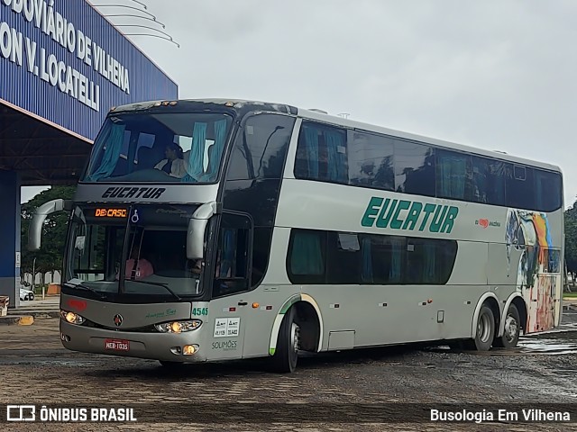 Eucatur - Empresa União Cascavel de Transportes e Turismo 4545 na cidade de Vilhena, Rondônia, Brasil, por Busologia Em Vilhena. Número da foto: #12856871.