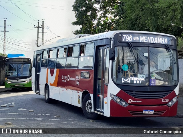 Auto Viação Palmares D17089 na cidade de Rio de Janeiro, Rio de Janeiro, Brasil, por Gabriel Conceição. Número da foto: #12856482.
