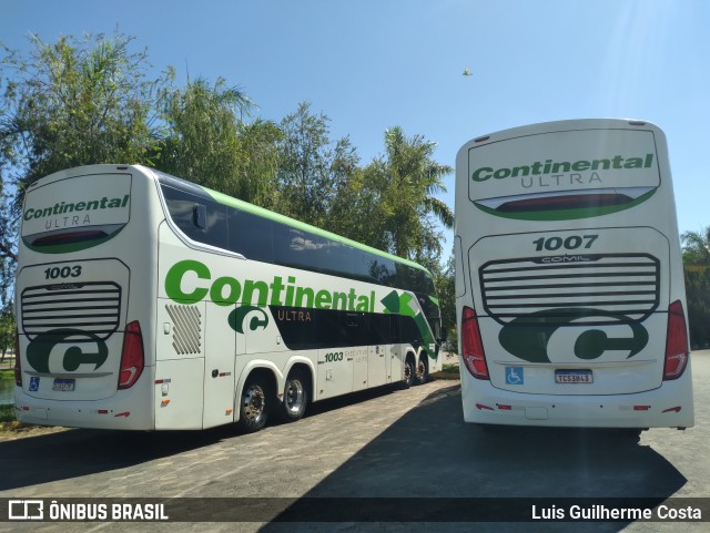 Viação Continental de Transportes 1003 na cidade de Patos de Minas, Minas Gerais, Brasil, por Luis Guilherme Costa. Número da foto: #12921134.
