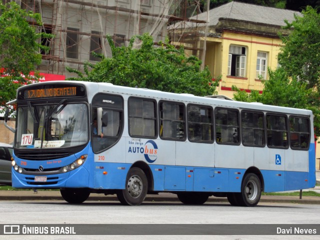 São Jorge Auto Bus 210 na cidade de Ponte Nova, Minas Gerais, Brasil, por Davi Neves. Número da foto: #12922829.