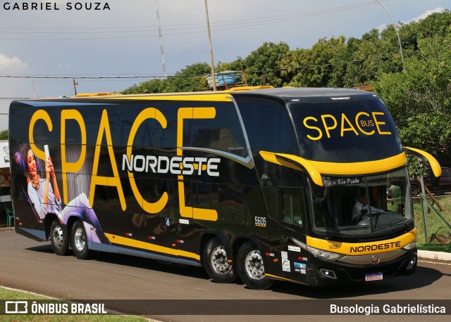 Expresso Nordeste 5605 na cidade de Foz do Iguaçu, Paraná, Brasil, por Busologia Gabrielística. Número da foto: #12922193.