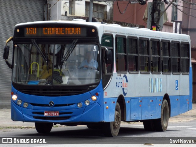 São Jorge Auto Bus 190 na cidade de Ponte Nova, Minas Gerais, Brasil, por Davi Neves. Número da foto: #12922835.