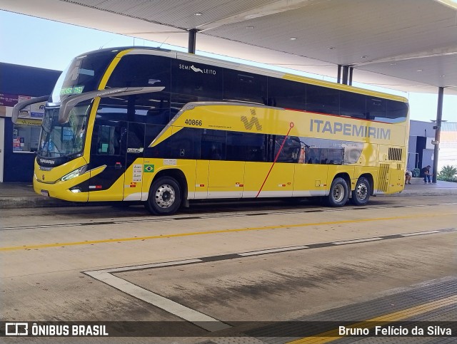 Viação Nova Itapemirim 40866 na cidade de São Bernardo do Campo, São Paulo, Brasil, por Bruno  Felício da Silva. Número da foto: #12920905.
