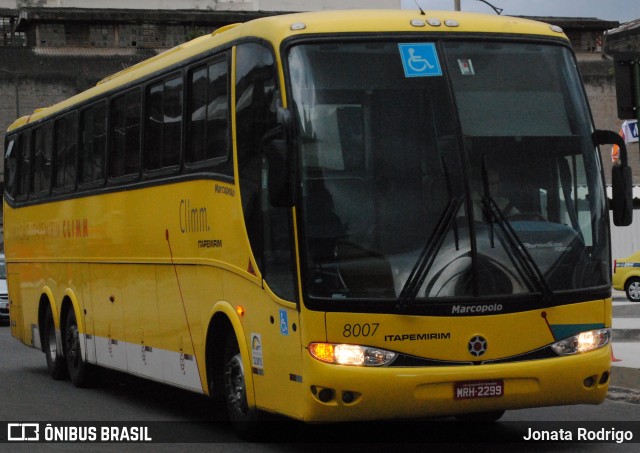 Viação Itapemirim 8007 na cidade de Rio de Janeiro, Rio de Janeiro, Brasil, por Jonata Rodrigo. Número da foto: #12921839.