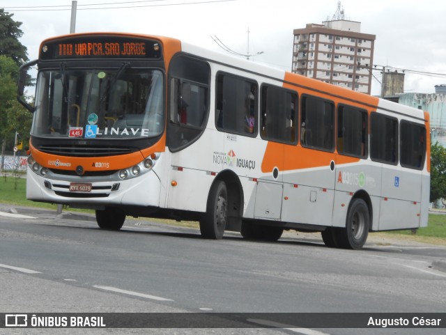 Linave Transportes A03015 na cidade de Nova Iguaçu, Rio de Janeiro, Brasil, por Augusto César. Número da foto: #12921616.