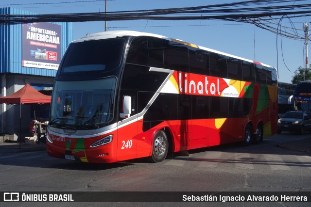 Buses Linatal 240 na cidade de Estación Central, Santiago, Metropolitana de Santiago, Chile, por Sebastián Ignacio Alvarado Herrera. Número da foto: #12921608.
