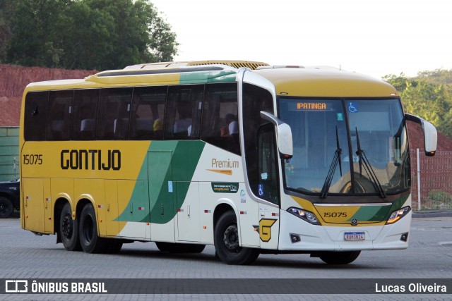 Empresa Gontijo de Transportes 15075 na cidade de Guarapari, Espírito Santo, Brasil, por Lucas Oliveira. Número da foto: #12921515.