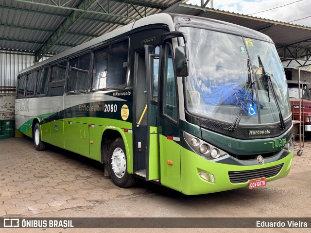 Turin Transportes 2080 na cidade de Ouro Branco, Minas Gerais, Brasil, por Eduardo Vieira. Número da foto: #12922068.
