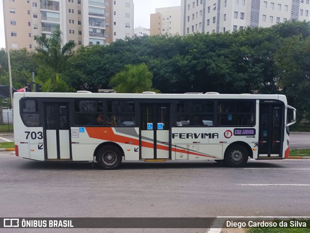 Viação Fervima 703 na cidade de Taboão da Serra, São Paulo, Brasil, por Diego Cardoso da Silva. Número da foto: #12920591.