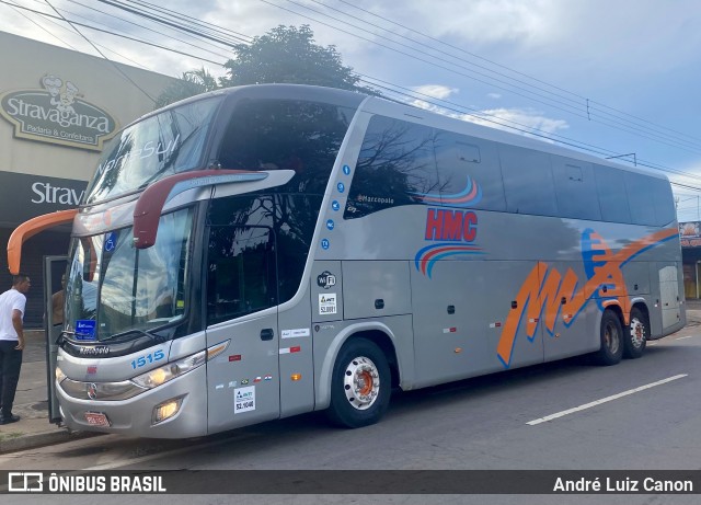HMC Transporte e Turismo 1515 na cidade de Aparecida de Goiânia, Goiás, Brasil, por André Luiz Canon. Número da foto: #12920842.