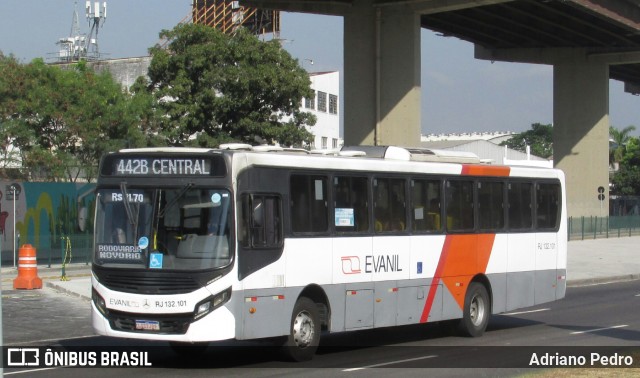 Evanil Transportes e Turismo RJ 132.101 na cidade de Rio de Janeiro, Rio de Janeiro, Brasil, por Adriano Pedro. Número da foto: #12921881.