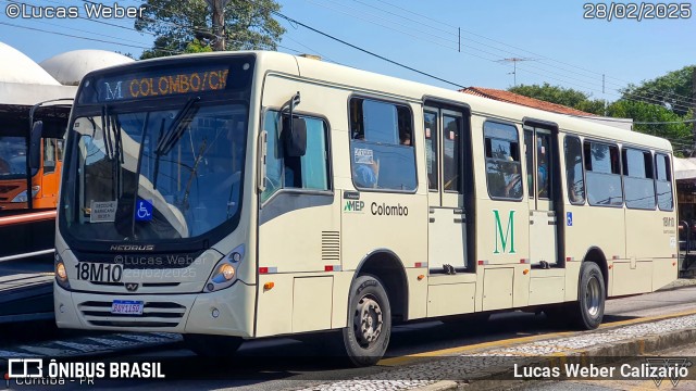 Viação Santo Ângelo 18M10 na cidade de Curitiba, Paraná, Brasil, por Lucas Weber Calizario. Número da foto: #12921884.