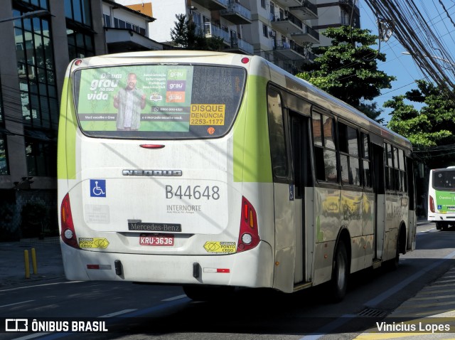 Auto Viação Três Amigos B44648 na cidade de Rio de Janeiro, Rio de Janeiro, Brasil, por Vinicius Lopes. Número da foto: #12920944.