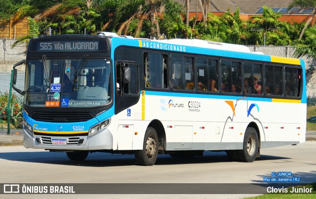 Transportes Futuro C30224 na cidade de Rio de Janeiro, Rio de Janeiro, Brasil, por Clovis Junior. Número da foto: #12922626.