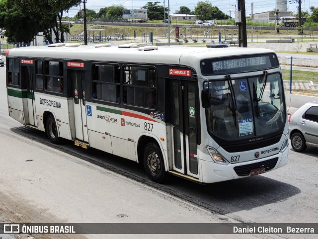 Borborema Imperial Transportes 827 na cidade de Jaboatão dos Guararapes, Pernambuco, Brasil, por Daniel Cleiton  Bezerra. Número da foto: #12922641.