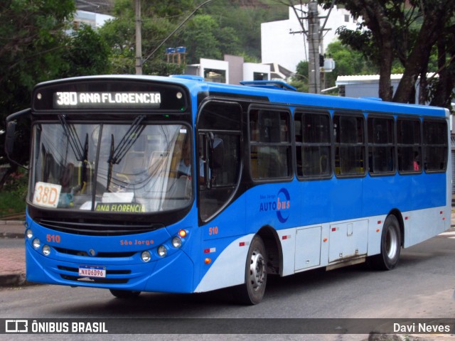 São Jorge Auto Bus 510 na cidade de Ponte Nova, Minas Gerais, Brasil, por Davi Neves. Número da foto: #12922847.