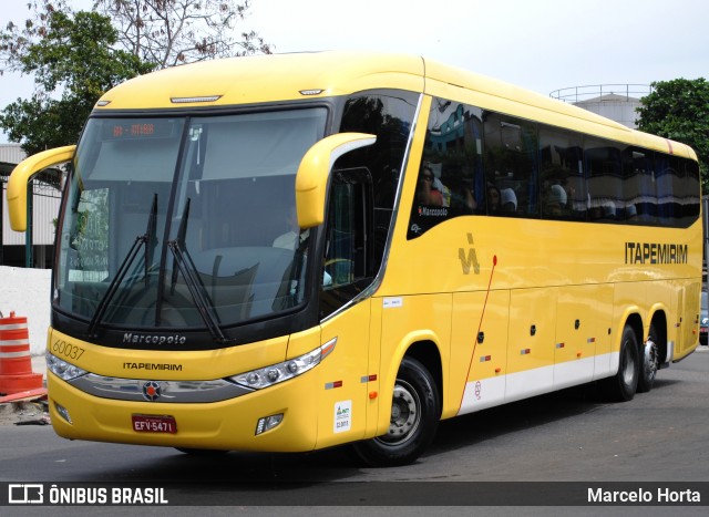 Viação Itapemirim 60037 na cidade de Rio de Janeiro, Rio de Janeiro, Brasil, por Marcelo Horta. Número da foto: #12921250.