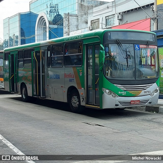 BBTT - Benfica Barueri Transporte e Turismo 00703 na cidade de Jandira, São Paulo, Brasil, por Michel Nowacki. Número da foto: #12922793.