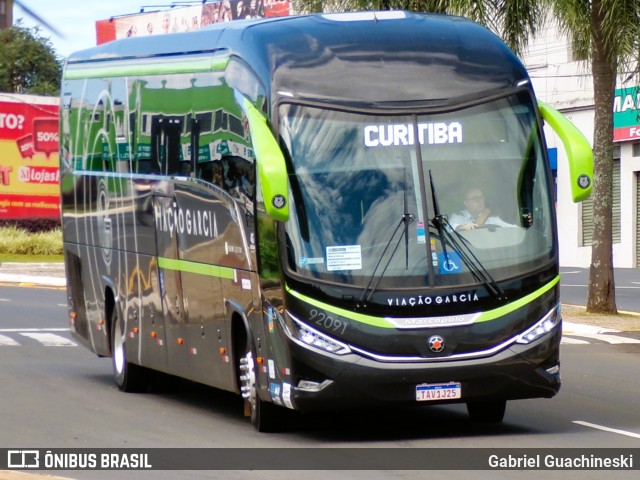 Viação Garcia 92091 na cidade de Ponta Grossa, Paraná, Brasil, por Gabriel Guachineski. Número da foto: #12922934.