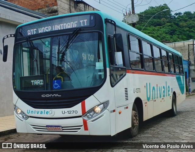 Univale Transportes U-1270 na cidade de Santana do Paraíso, Minas Gerais, Brasil, por Vicente de Paulo Alves. Número da foto: #12921855.