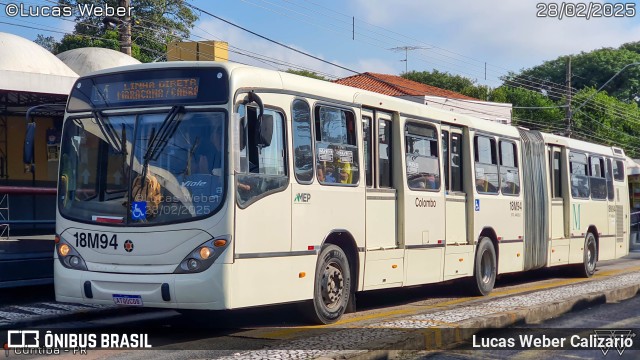 Viação Santo Ângelo 18M94 na cidade de Curitiba, Paraná, Brasil, por Lucas Weber Calizario. Número da foto: #12921888.