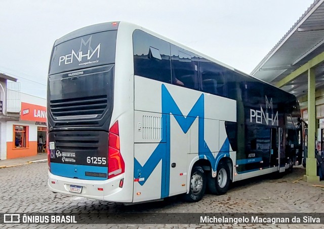 Empresa de Ônibus Nossa Senhora da Penha 61255 na cidade de Vacaria, Rio Grande do Sul, Brasil, por Michelangelo Macagnan da Silva. Número da foto: #12921296.
