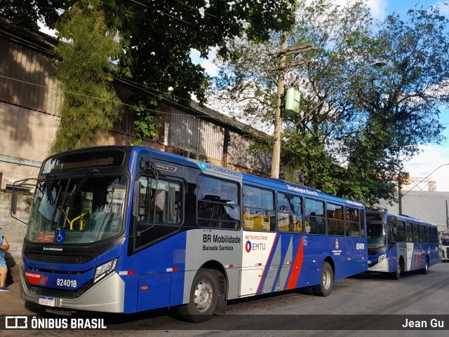 BR Mobilidade Baixada Santista 824018 na cidade de Santos, São Paulo, Brasil, por Jean Gu. Número da foto: #12920741.