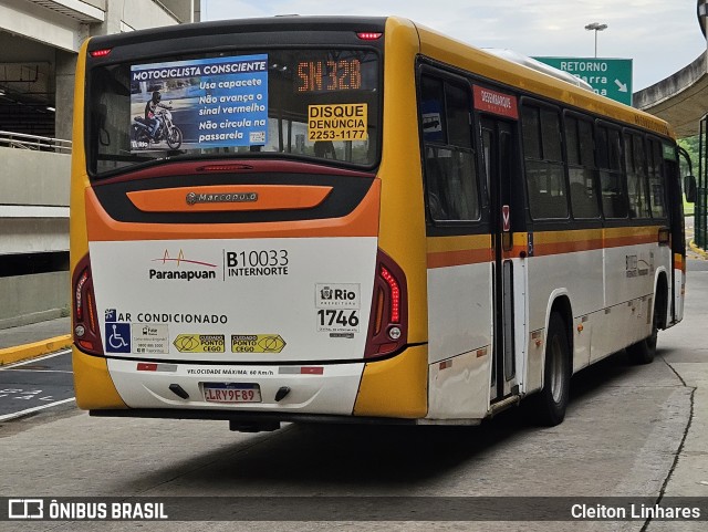 Transportes Paranapuan B10033 na cidade de Rio de Janeiro, Rio de Janeiro, Brasil, por Cleiton Linhares. Número da foto: #12920622.