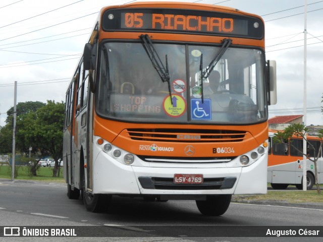 Expresso Nossa Senhora da Glória B06034 na cidade de Nova Iguaçu, Rio de Janeiro, Brasil, por Augusto César. Número da foto: #12921640.