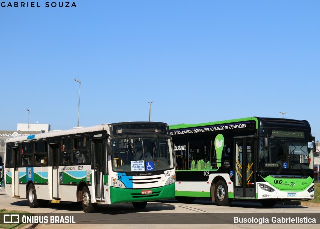Pioneira Transportes 1027 na cidade de Cascavel, Paraná, Brasil, por Busologia Gabrielística. Número da foto: #12922205.