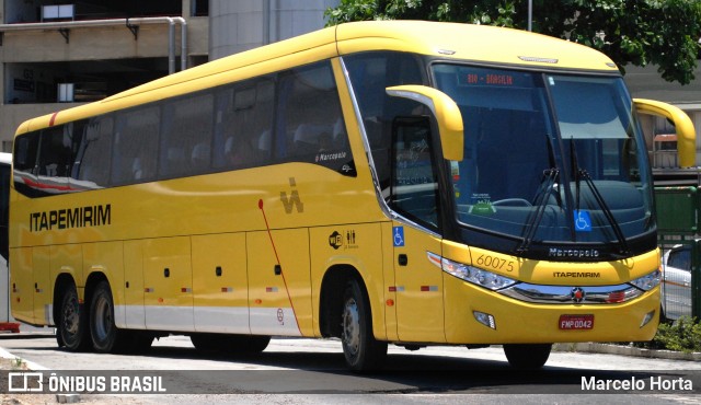 Viação Itapemirim 60075 na cidade de Rio de Janeiro, Rio de Janeiro, Brasil, por Marcelo Horta. Número da foto: #12921234.
