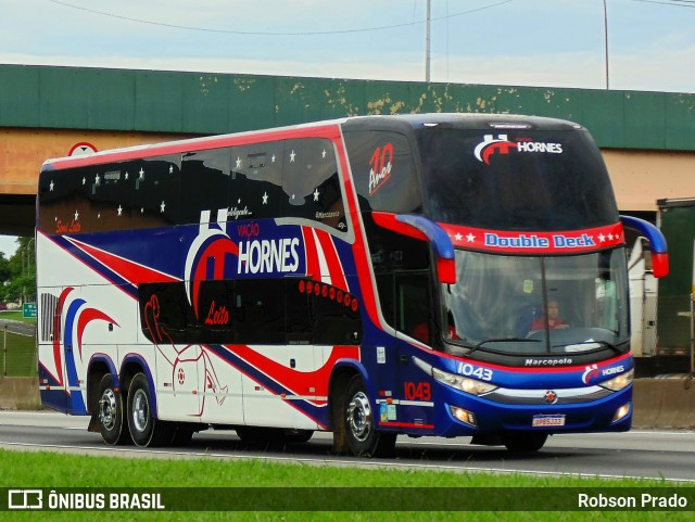 Viação Hornes 1043 na cidade de São José dos Campos, São Paulo, Brasil, por Robson Prado. Número da foto: #12923861.